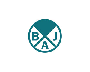 BAJ logo design vector template