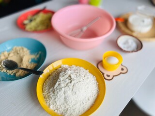 making delicious sweet potato bread with fresh ingredients