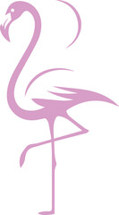 Flamingos Minimalist Vector Design