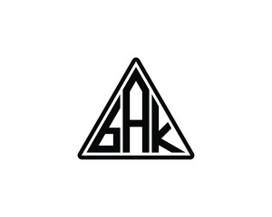 BAK logo design vector template