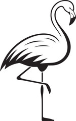 Flamingos Minimalist Vector Design