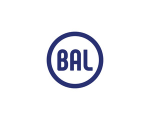 BAL logo design vector template