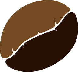 Cartoon Coffee Bean Illustration