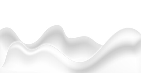 Abstract grey white liquid smooth waves elegant background. Vector design