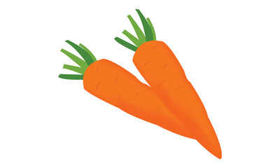 Carrot Vector Design And Illustration.

