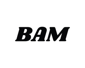 BAM logo design vector template