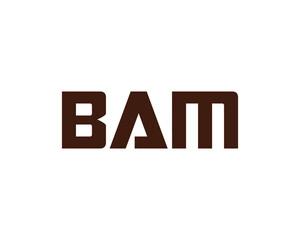 BAM logo design vector template