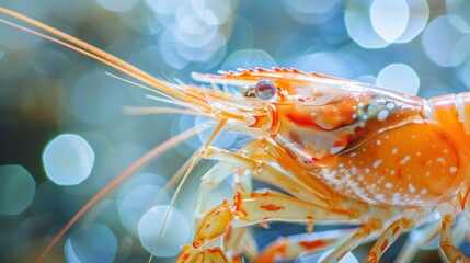 Macro shot of shrimp