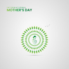 Happy Mothers day, Mothers day 3D illustration.