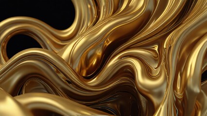 abstract gold paint fluid texture background