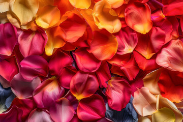 Art Piece Created by Myriad Petals: Originality in Color and Shape Stirs Viewer's Creativity