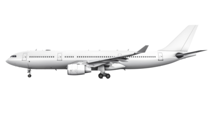 3D realistic flying airplane.