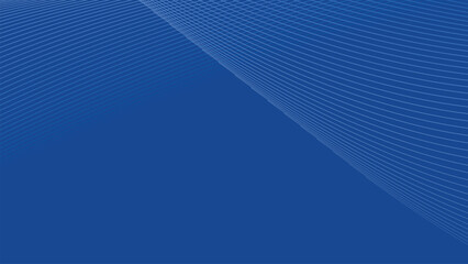 Blue oblique curved lines background vector image for backdrop or presentation