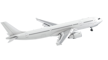 3D realistic flying airplane.