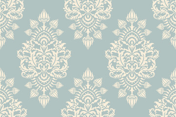 Ikat seamless pattern vector illustration