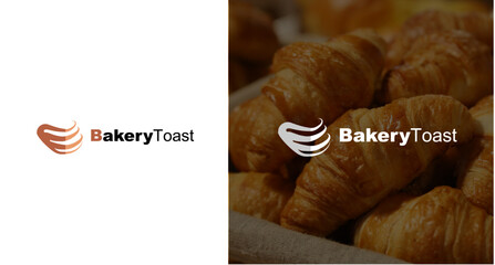 The "Stairs Bread" logo, showcases the quality of the bread produced. This logo employs a simple and modern style, creating a friendly and high-quality visual identity for the bakery