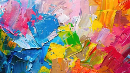 Colorful paint background with coarse texture in layers ,Abstract background of oil paint on a palette ,Abstract background of acrylic paint splashes in different colors and saturation studio