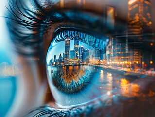 Craft a visually compelling image from an eye-level perspective, embodying the principles of ethical leadership Include elements representing honesty and responsibility