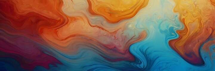 Abstract colorful background. Close-up of acrylic paint mixing in water, Colorful abstract background wallpaper. Modern motif visual art. Mixtures of oil paint