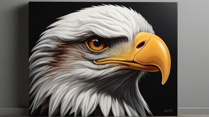 Fototapeta premium american bald eagle head illustration of a american eagle head american bald eagle
