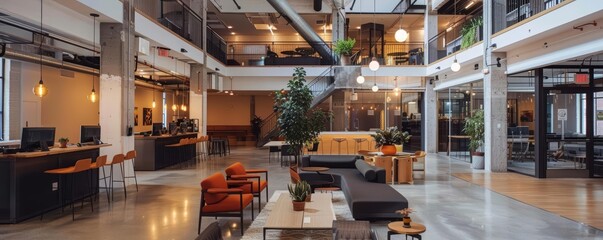 Hightech startups thrive in coworking spaces equipped with the latest digital collaboration tools