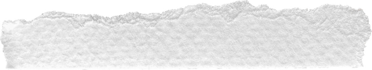 White Torn Paper Piece