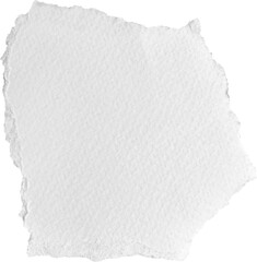 White Torn Paper Piece