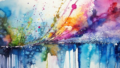 abstract watercolor background, "Nature's Symphony: Exploring the Intricate Beauty of Abstract Watercolor"