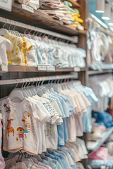babies clothes in shop
