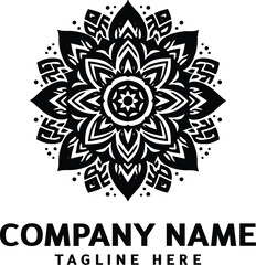 Mandala logo design. Abstract beauty Mandala. Floral ornament. Decorative circle ornament style