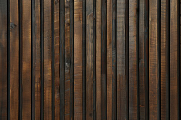 Brown Wood Slats with Varied Heights
