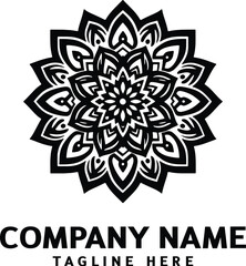 Mandala logo design. Abstract beauty Mandala. Floral ornament. Decorative circle ornament style