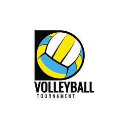 Fototapeta premium Volleyball ball icons. Symbol or emblem. Vector illustration.