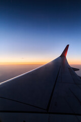 Sky Flight - This succinct phrase captures the essence of the serene sunset and the feeling of...
