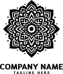 Mandala logo design. Abstract beauty Mandala. Floral ornament. Decorative circle ornament style