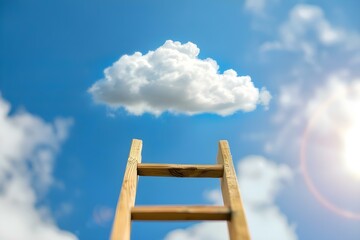 Ascending through the career ladder: A symbol of progression and growth in professional development. Concept Career Growth, Progression, Professional Development, Success, Promotion