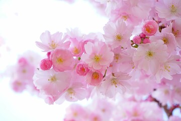 pink cherry blossom for frame in the beauty of house 