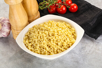 Organic wheat pasta - boiled ptitim