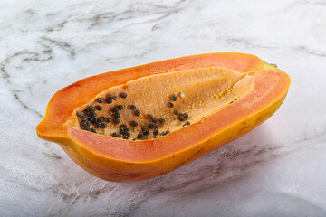 Sweet and juicy tropical papaya