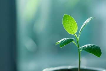 Growing money plant symbolizing financial growth banking interest rates investments and deposits. Concept Financial Growth, Money Plant, Banking Interest Rates, Investments, Deposits