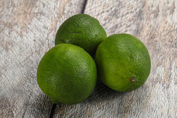 Green sour tropical Lime fruit