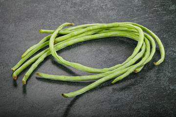 Raw asparagus green bean for cooking
