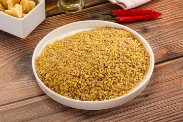 Dry wheat bulgur fow cooking