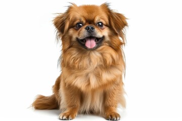 The Pekingese dog breed, known for its small size and lion-like appearance