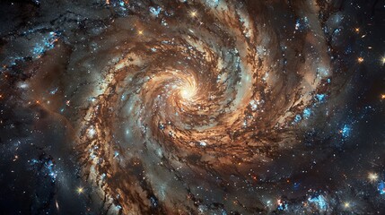 The galaxy, a vast expanse filled with billions of stars, emanates a warm and comforting glow, illuminating the space around them.