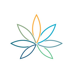 Cannabis logo vector template symbol design