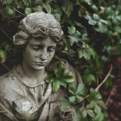 Obraz premium 뜰의 석상