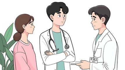 Medical Professional Providing Consultation and Treatment Services