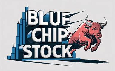 Blue Chip Stock - obrazy, fototapety, plakaty
