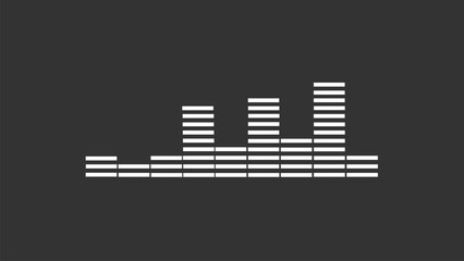 Abstract monochrome music equaliser display concept simple.
